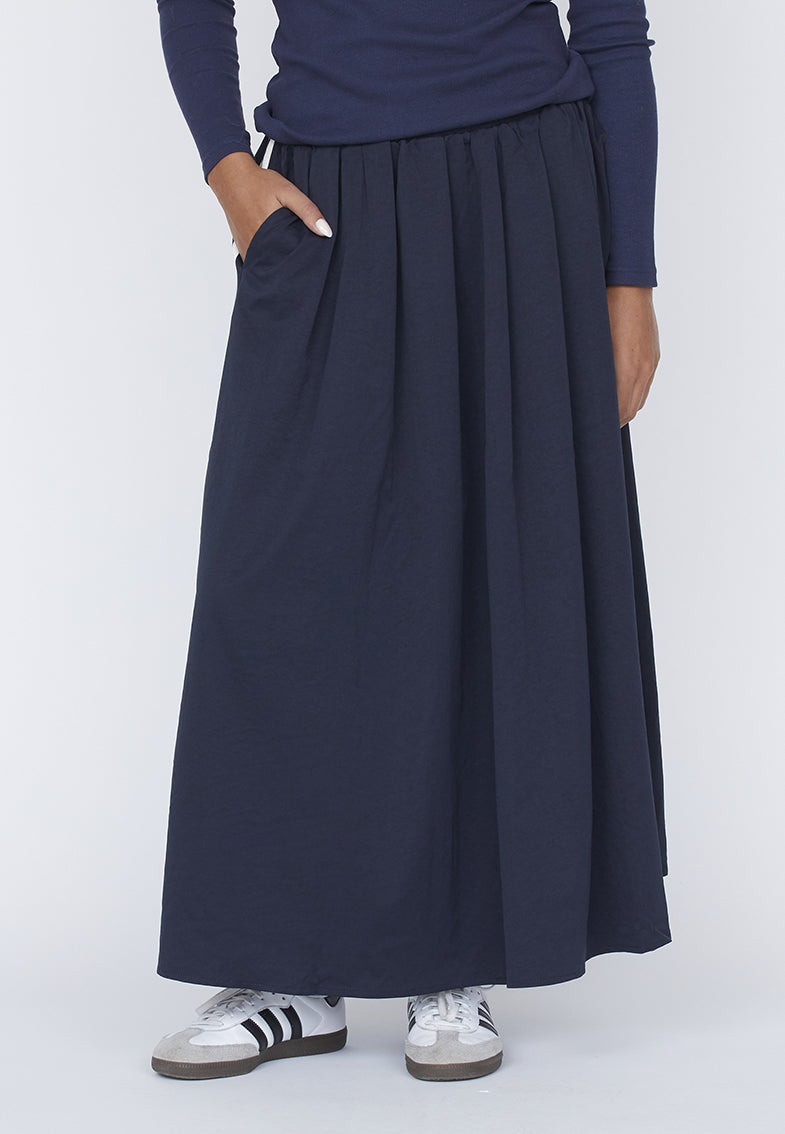 NARA-SKIRT  Navy/Cream