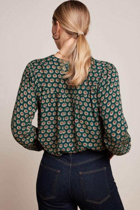 Nala Blouse Elliot 200 Pine Green