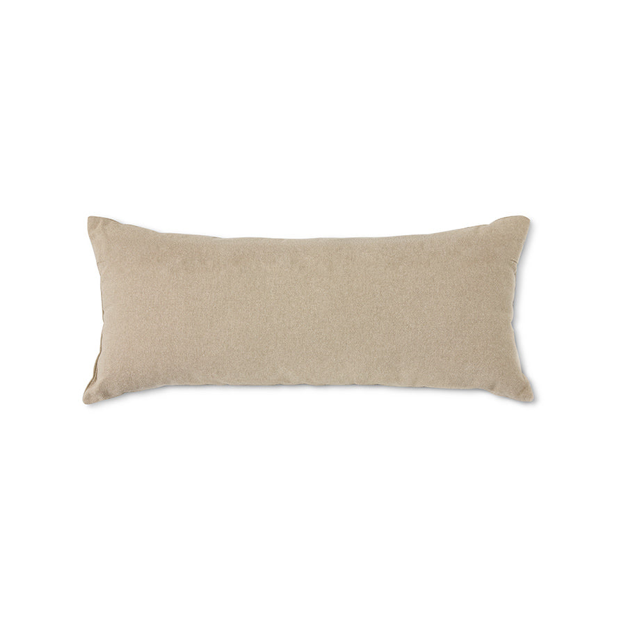 Natural patched cushion (70x30cm) - LEEF mode en accessoires
