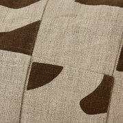 Natural patched cushion (70x30cm) - LEEF mode en accessoires