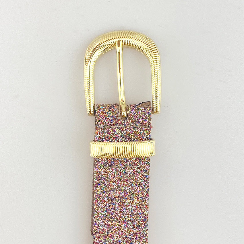 Nono Gloss Goud 2.5cm Glitter Multi - LEEF mode en accessoires