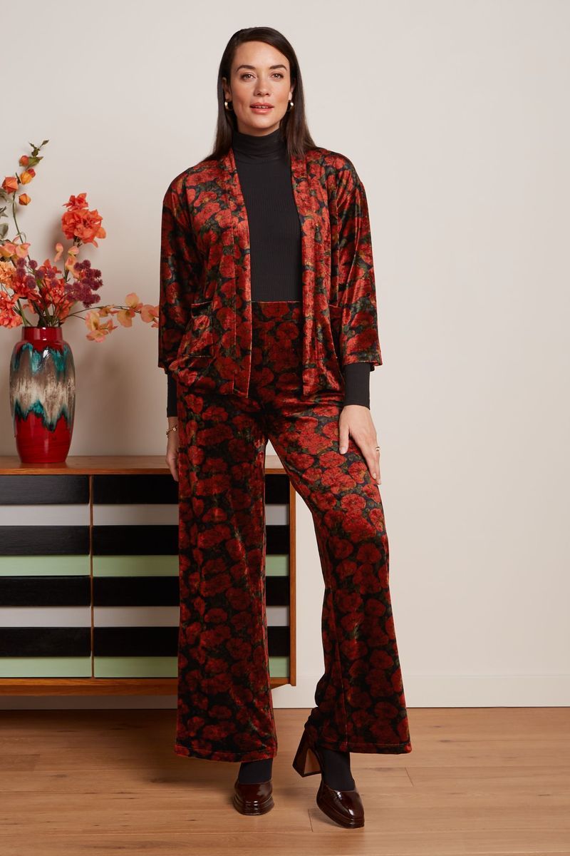 Noor Jacket Bloom 001 Black - LEEF mode en accessoires