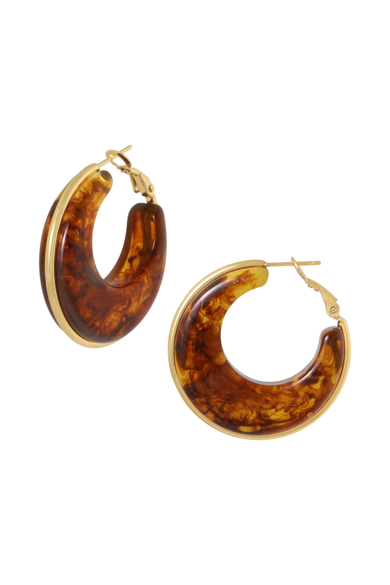 OORRINGEN COGNAC / GOUD (3.5CM) Cognac