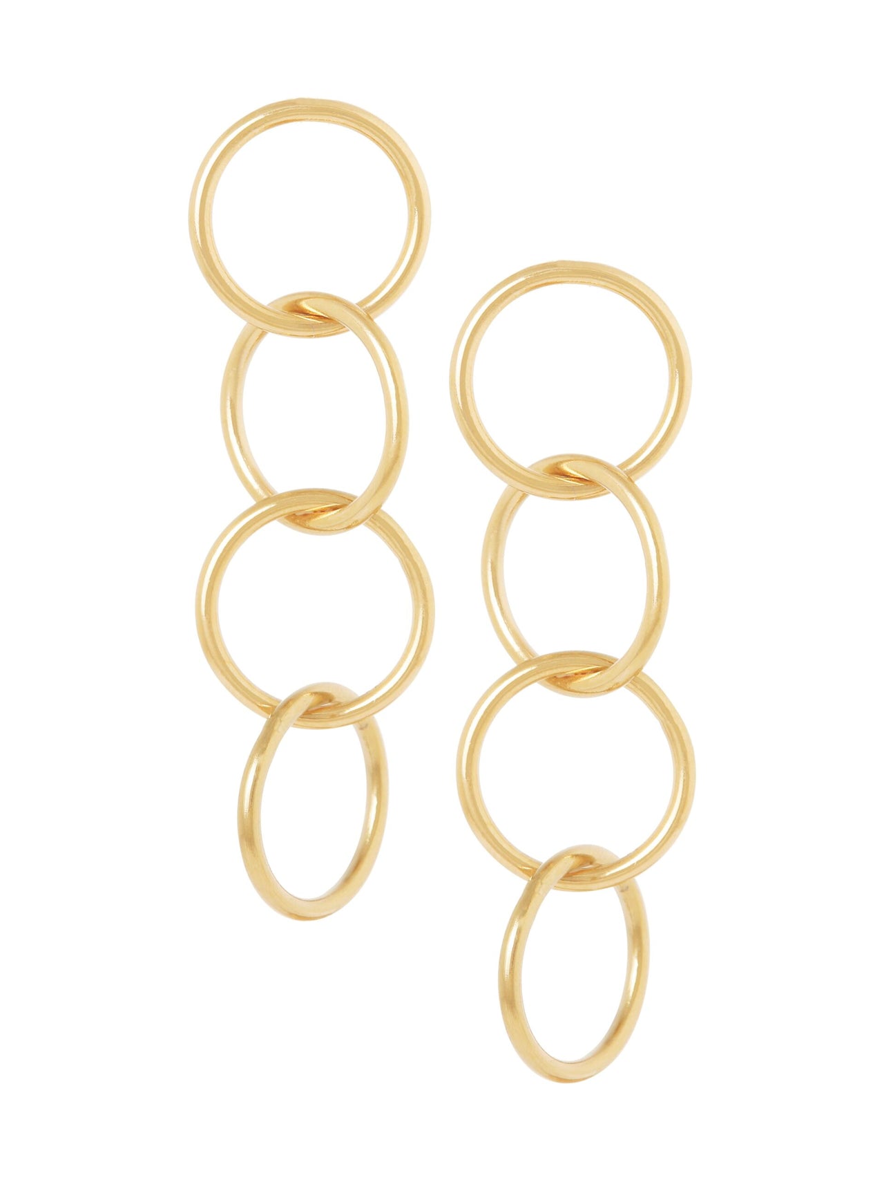 OORSTEKERS OPEN CIRKELS (7CM) goud