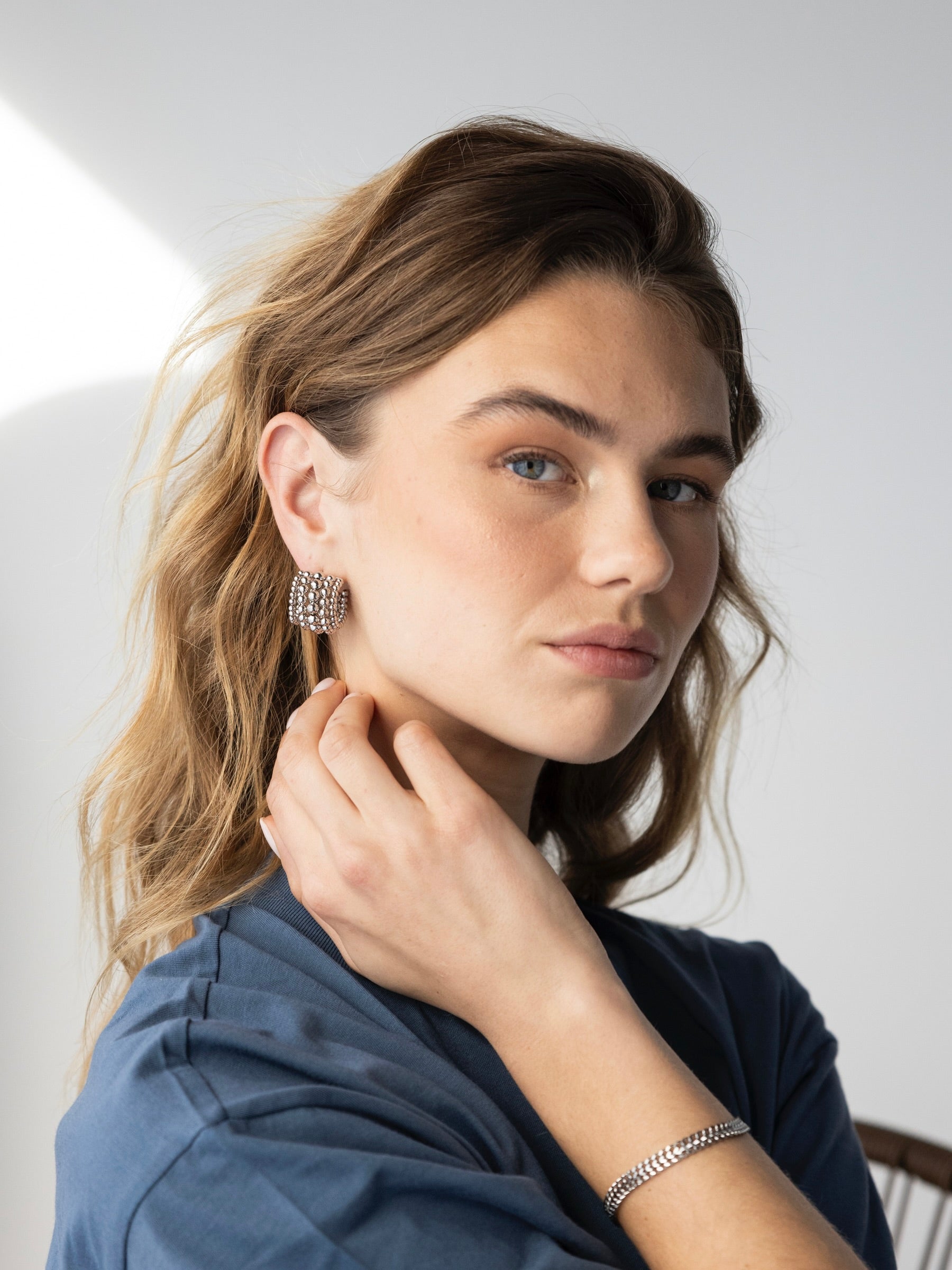 OORSTEKERS SMALL BALLS / ZILVER Zilver - LEEF mode en accessoires