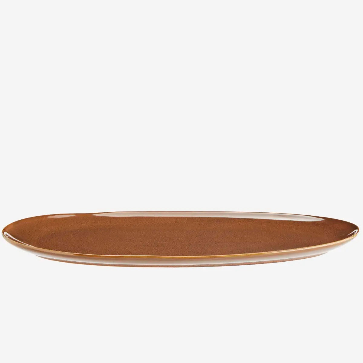 OVAL STONEWARE DISH Cinnamon - LEEF mode en accessoires