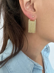 Oorsteker "Behind The Ear" met small ball goud - LEEF mode en accessoires