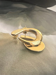 Oorstekers Swirl (3cm) goud - LEEF mode en accessoires
