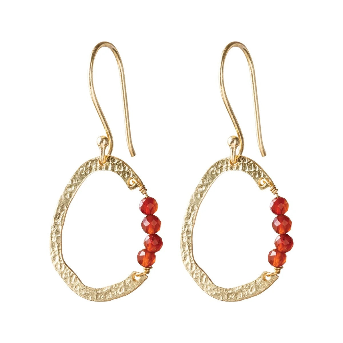 Optimism Carnelian Earrings GP