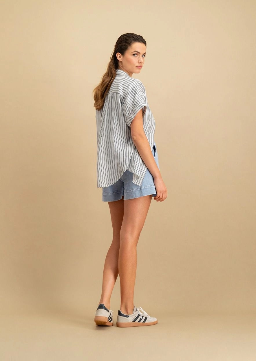 PALOMA SS BLOUSE  5520 Mysterioso