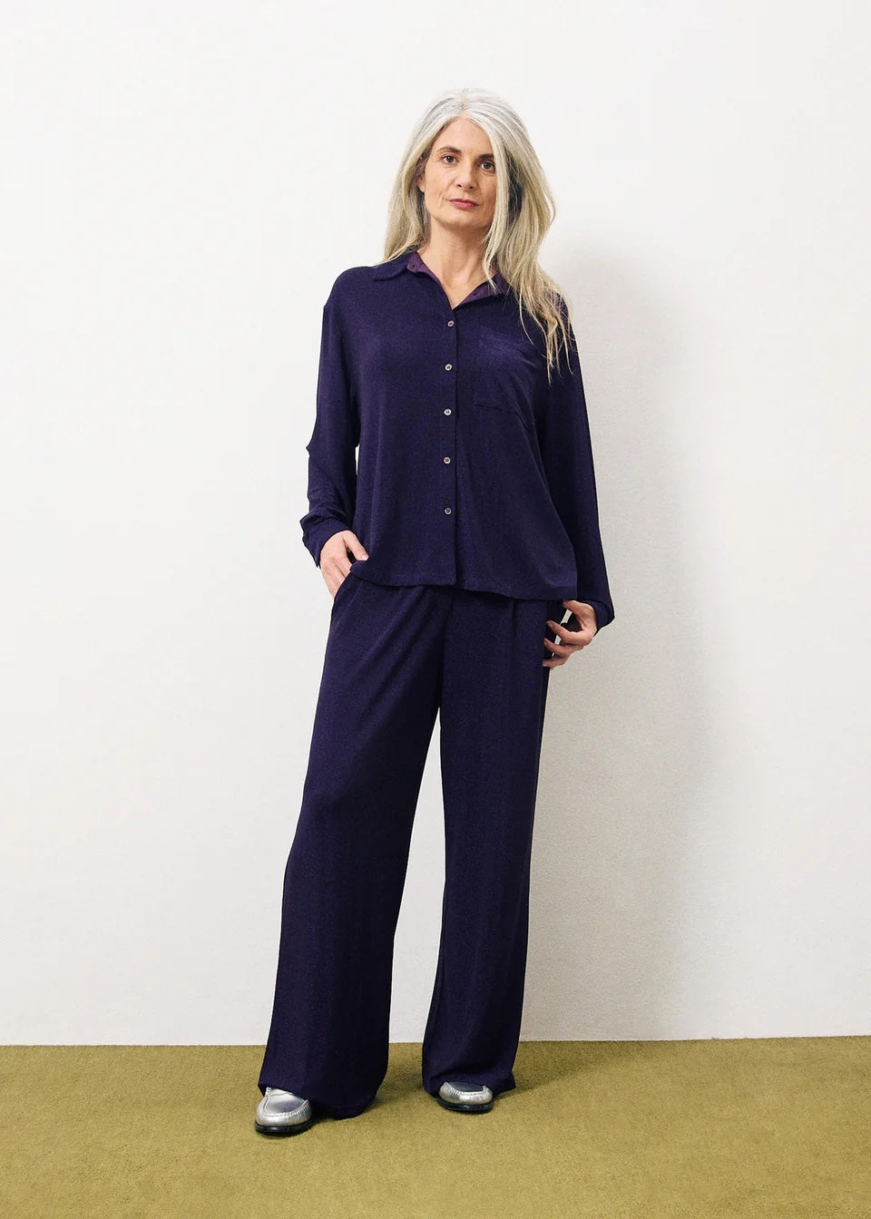 PHILO Pantalon violet