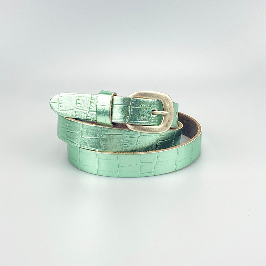 PIP - 2cm zilveren gesp jade - LEEF mode en accessoires