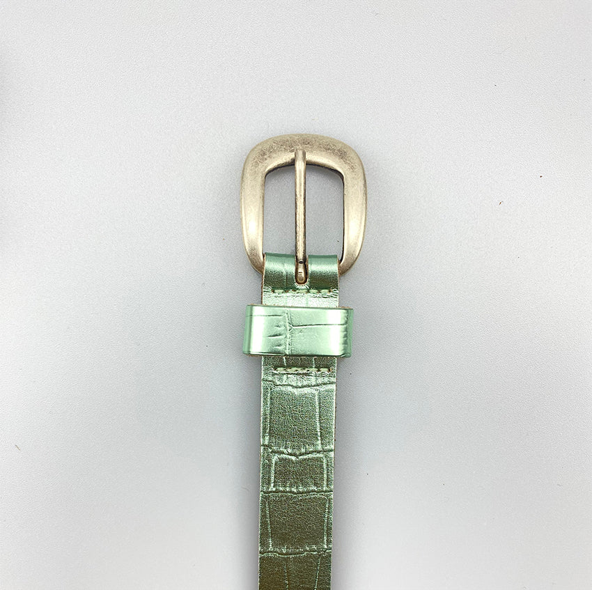 PIP - 2cm zilveren gesp jade - LEEF mode en accessoires