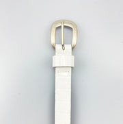 PIP - 2cm zilveren gesp wit - LEEF mode en accessoires