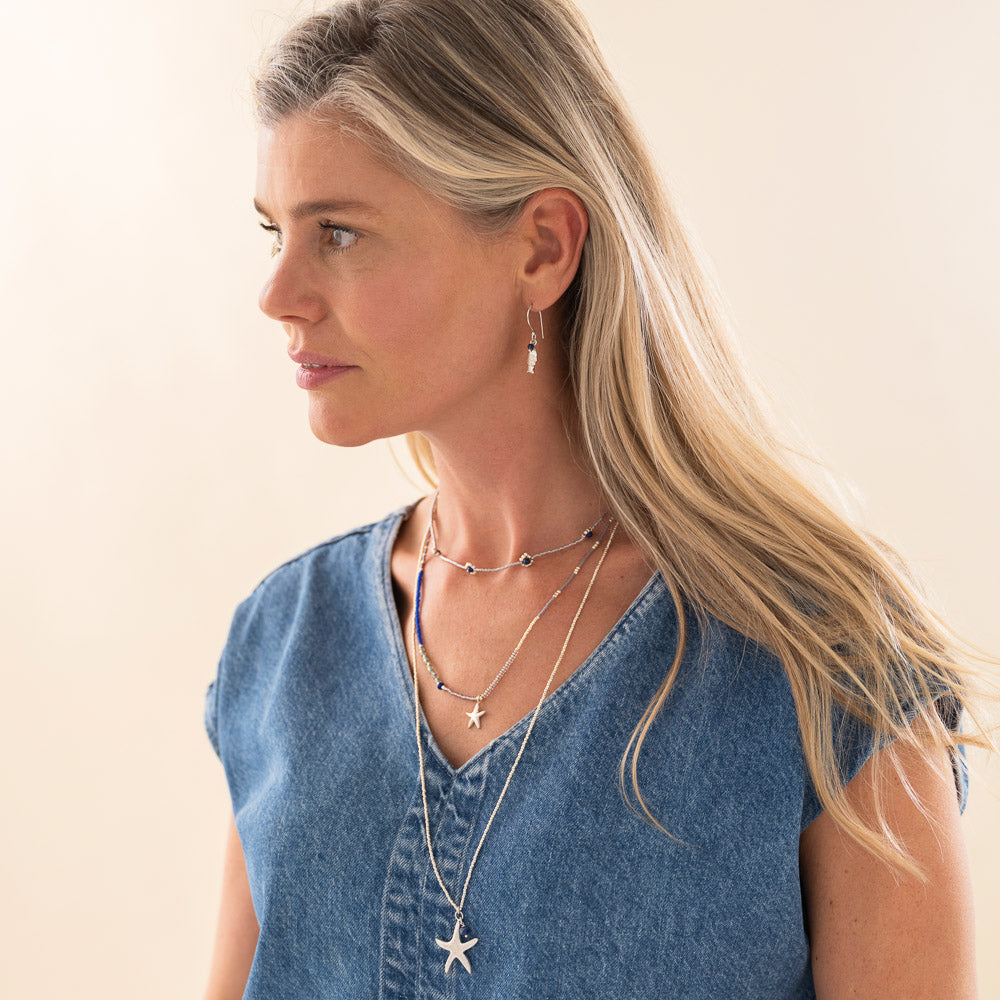 Paradise Lapis Lazuli Necklace SC Lapis Lazuli - LEEF mode en accessoires