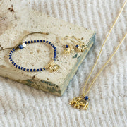 Paradise lapis Lazuli Necklace Gold Colored Lapis Lazuli - LEEF mode en accessoires