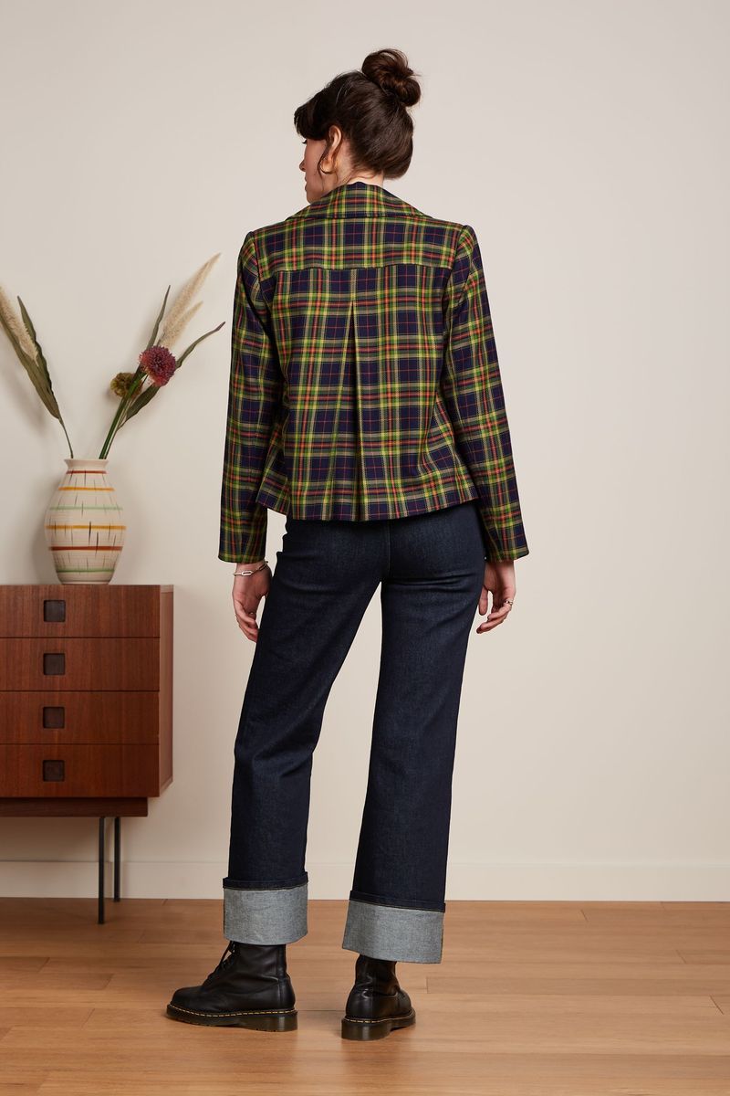 Patti Coat Lucky Check 445 Evening Blue - LEEF mode en accessoires