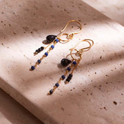 Pleased Black Onyx Lapis Lazuli Earrings GP Lapis Lazuli - LEEF mode en accessoires