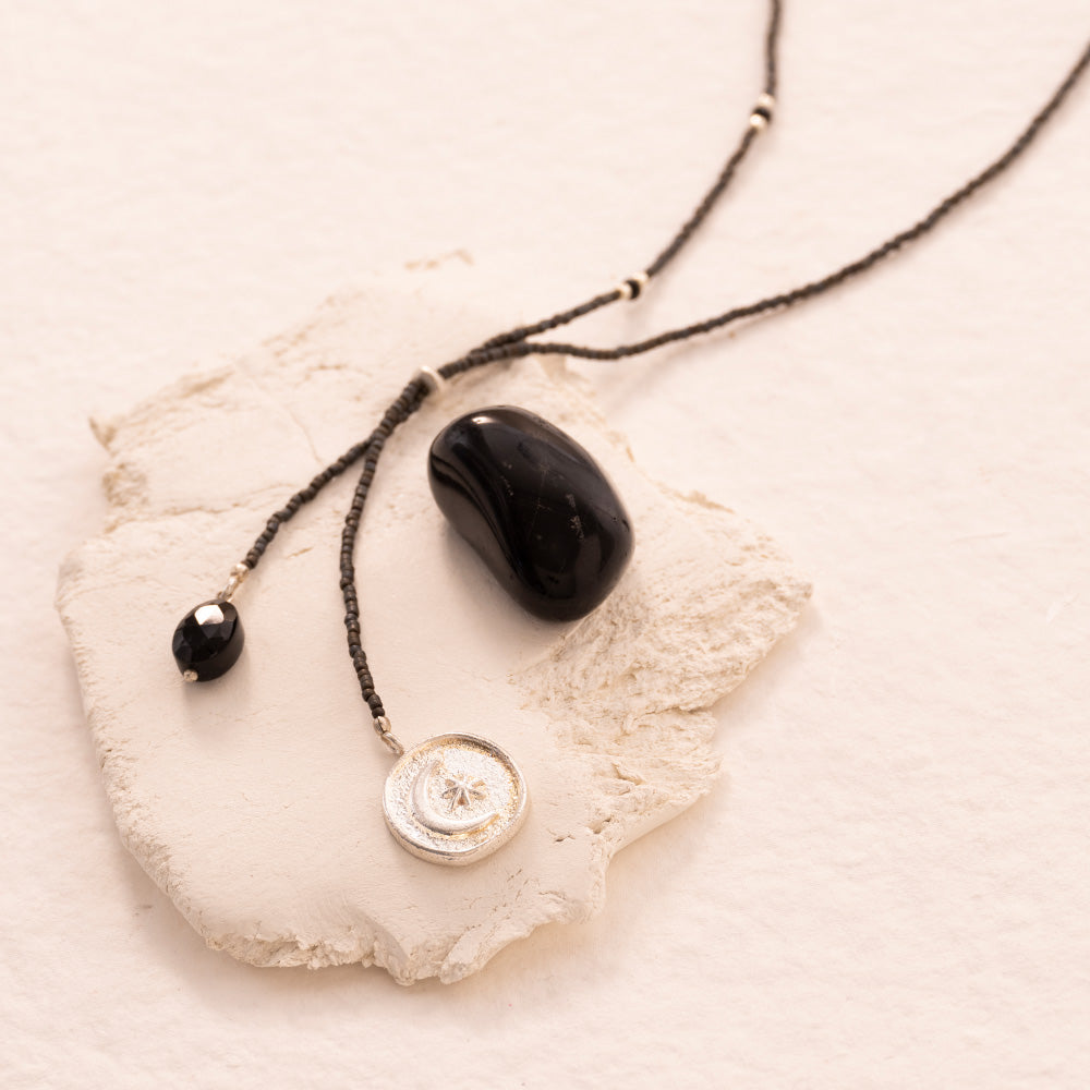 Purpose Black Onyx Necklace SC Black onyx - LEEF mode en accessoires