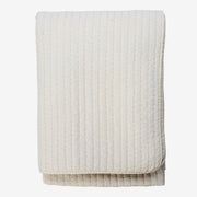 QUILTED COTTON BED COVER Ivory, Beige - LEEF mode en accessoires