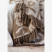 QUILTED COTTON BED COVER Ivory, Beige - LEEF mode en accessoires