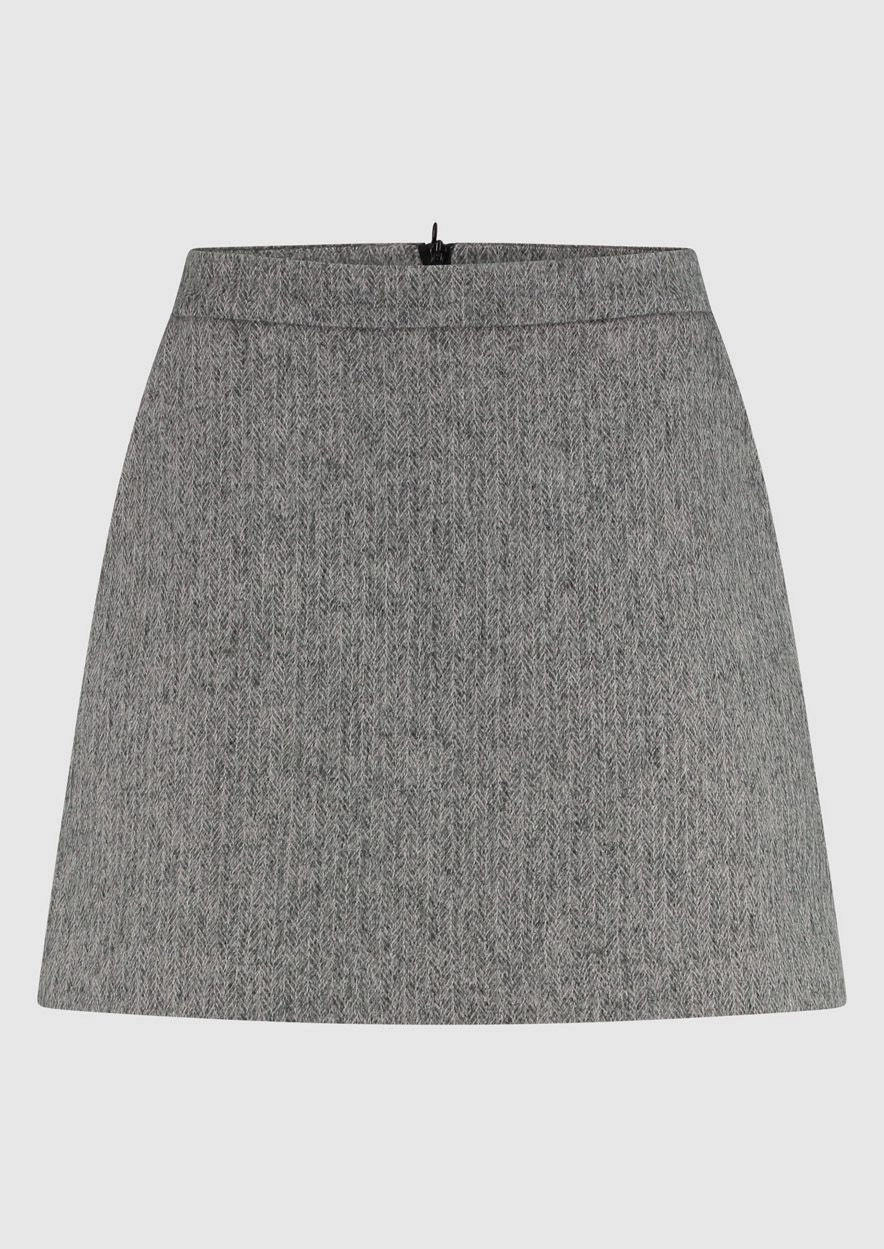 REBECCA SKIRT 6751 Herringbone Grey