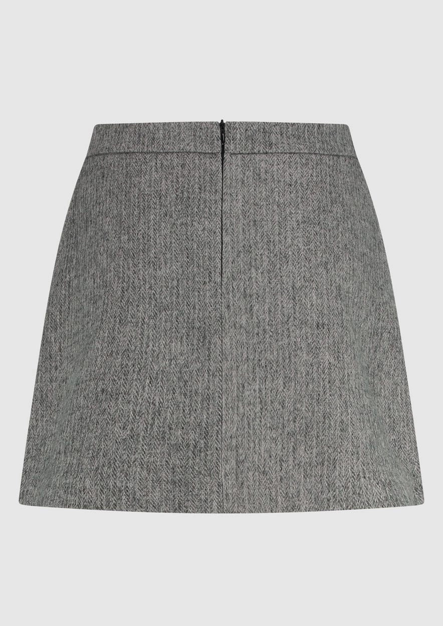 REBECCA SKIRT 6751 Herringbone Grey