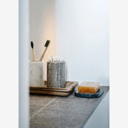 RECTANGULAR WOODEN TRAY S Dark Naturel - LEEF mode en accessoires