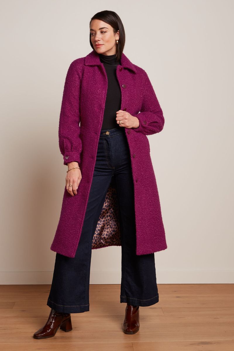 Rachel Puff Coat Memphis 523 Wild Fuchsia