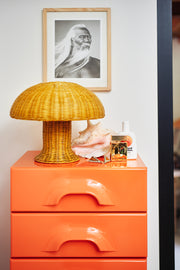 Rattan Table Lamp Mustard - LEEF mode en accessoires