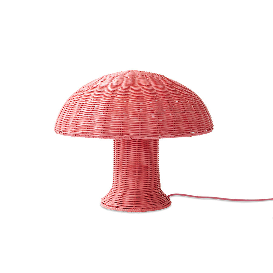 Rattan table lamp Blush