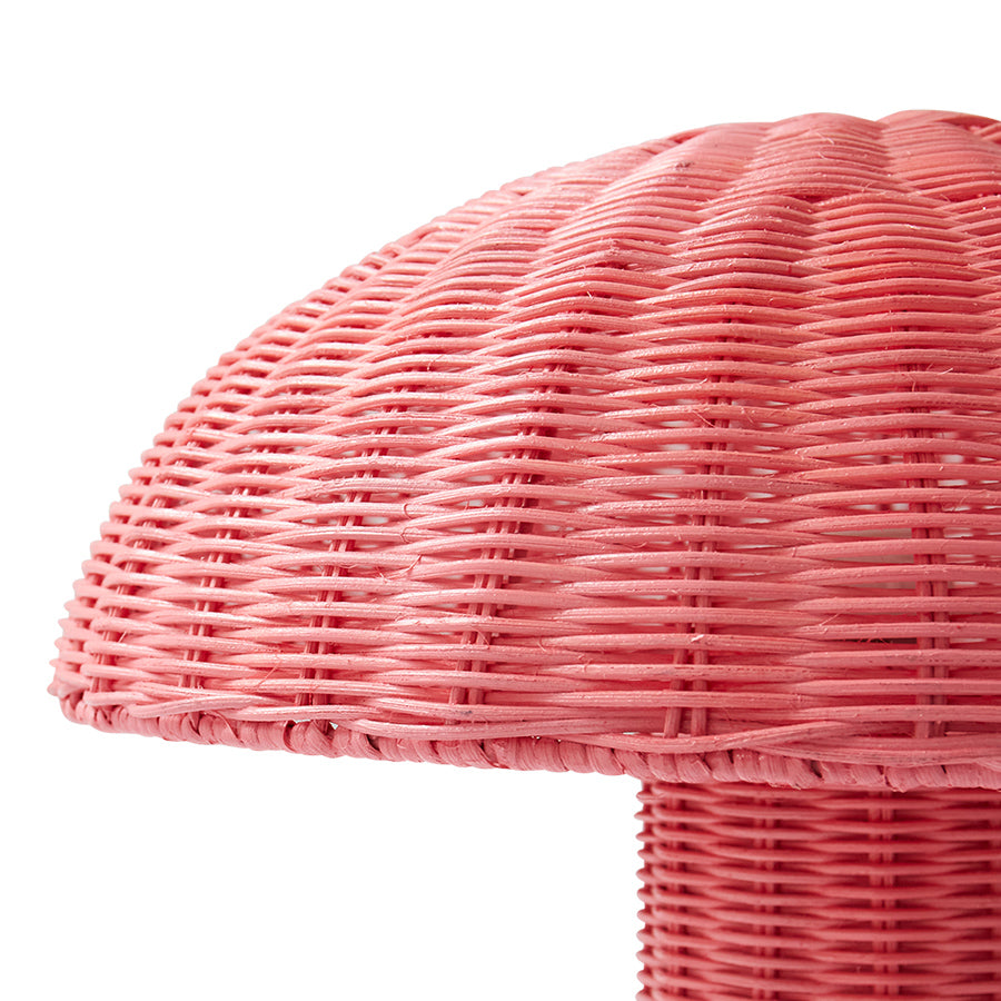 Rattan table lamp Blush