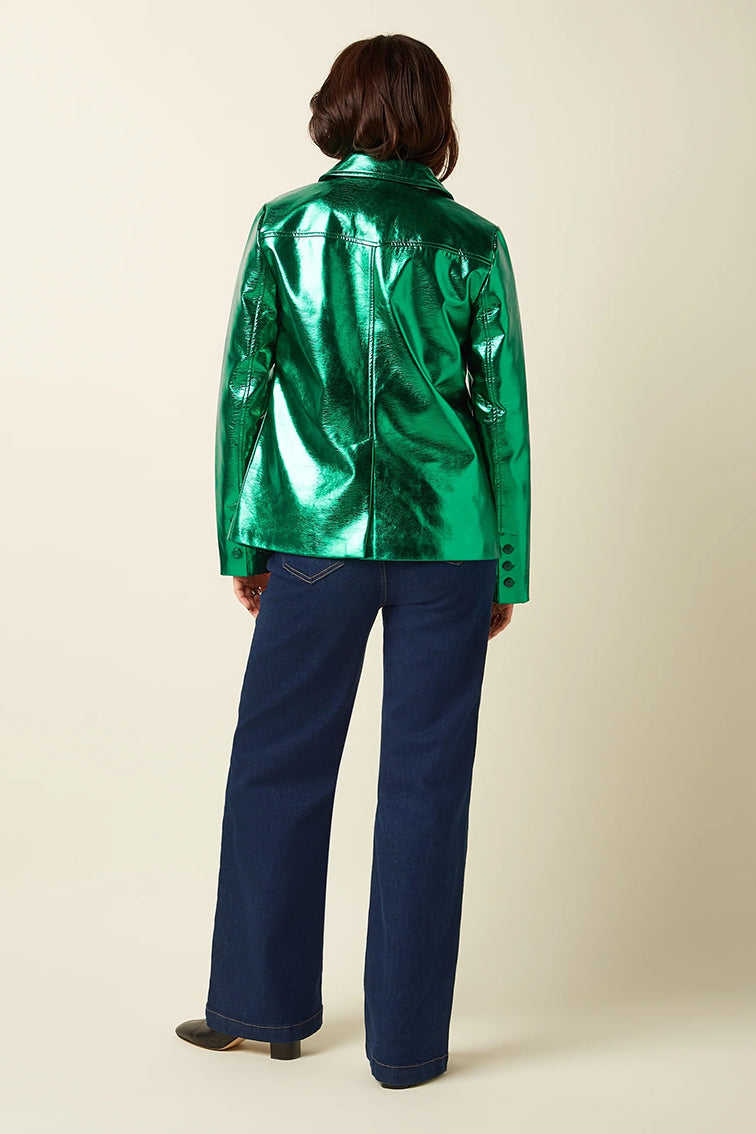 Rebel Jacket Dainty Shine 239 Ultra Green - LEEF mode en accessoires