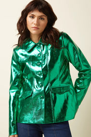 Rebel Jacket Dainty Shine 239 Ultra Green - LEEF mode en accessoires