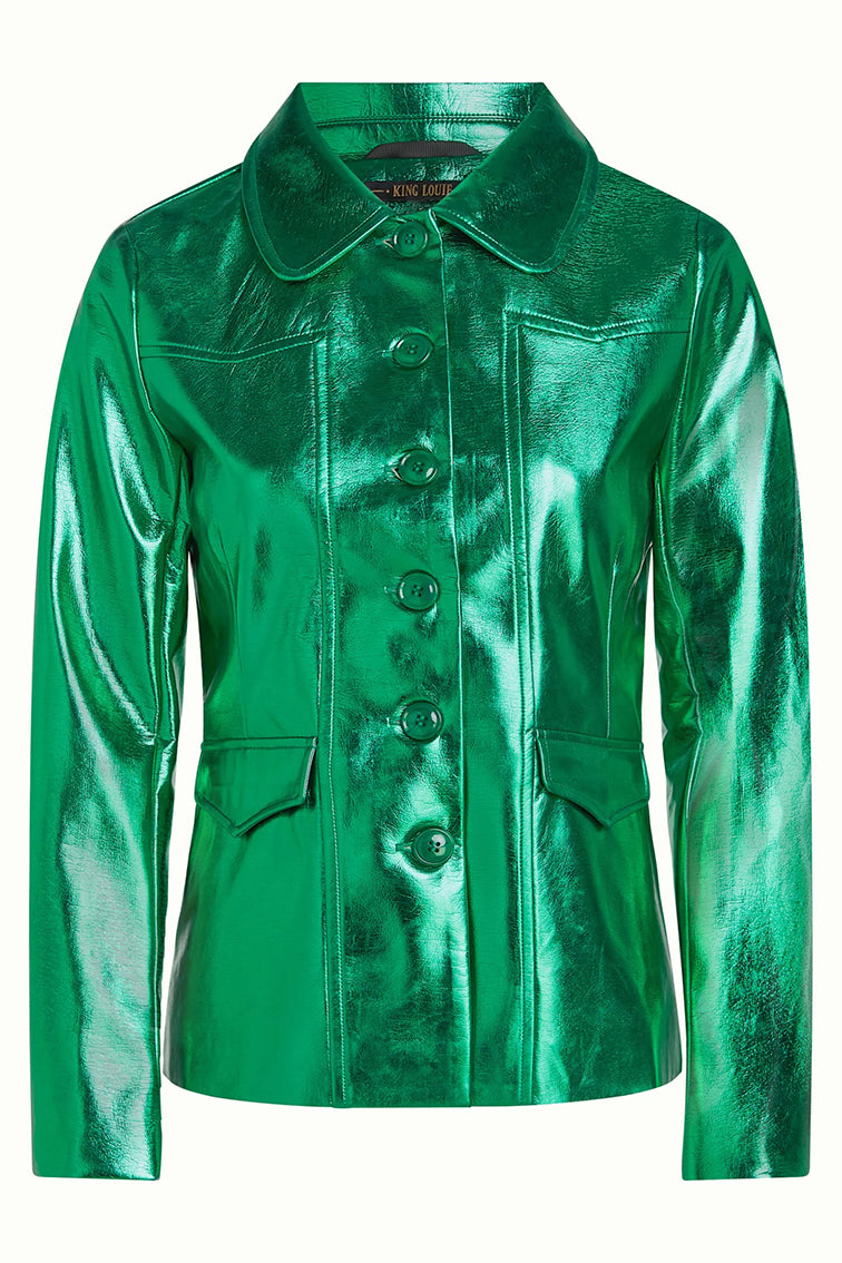 Rebel Jacket Dainty Shine 239 Ultra Green - LEEF mode en accessoires