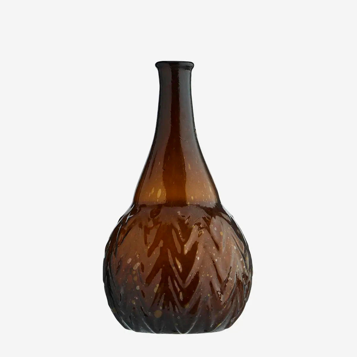 Recycled Glass Vase  Amber