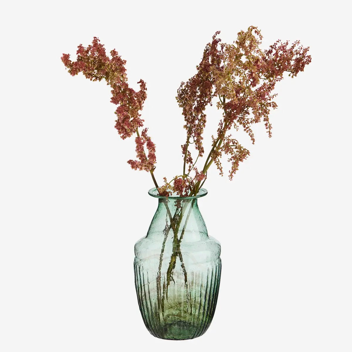 Recycled Glass Vase Green - LEEF mode en accessoires