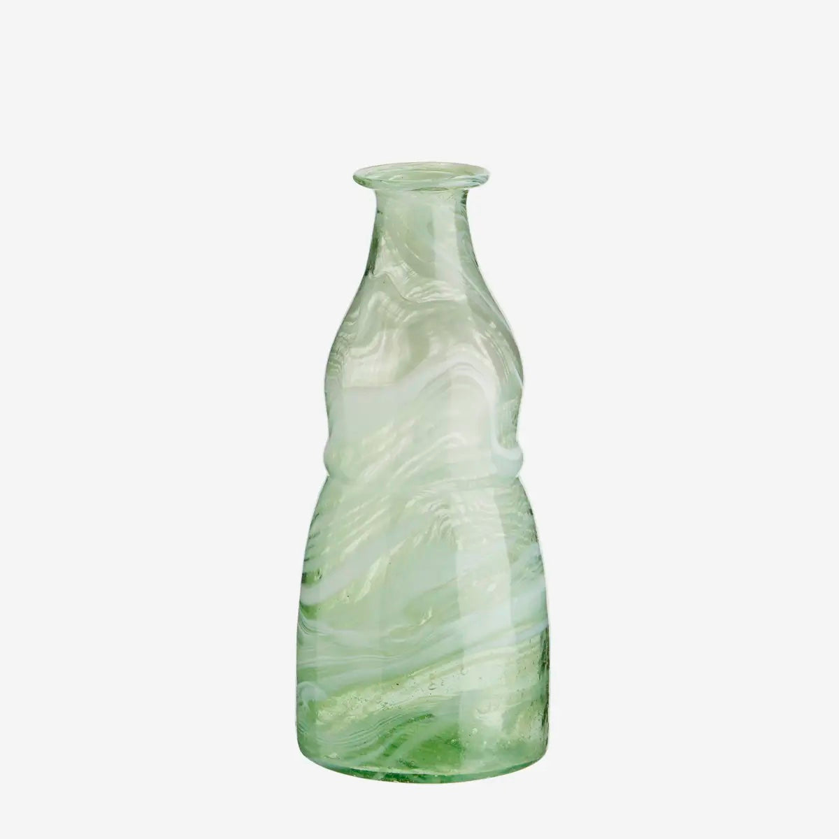 Recycled Glass Vase Opal Green - LEEF mode en accessoires