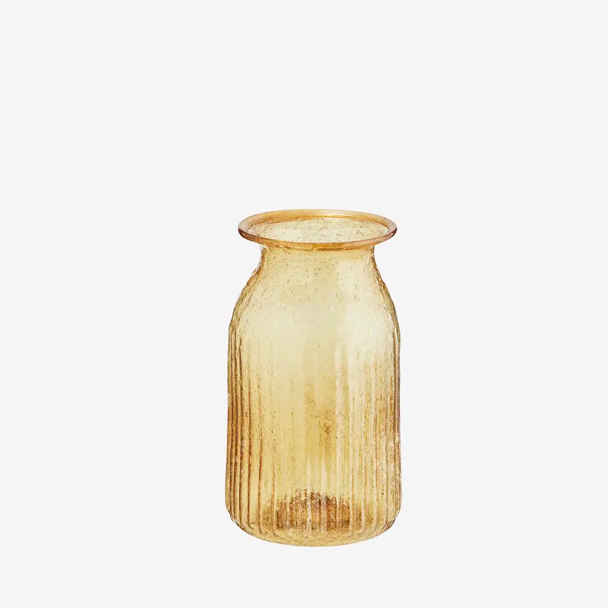 Recycled Glass Vase  Yellow - LEEF mode en accessoires
