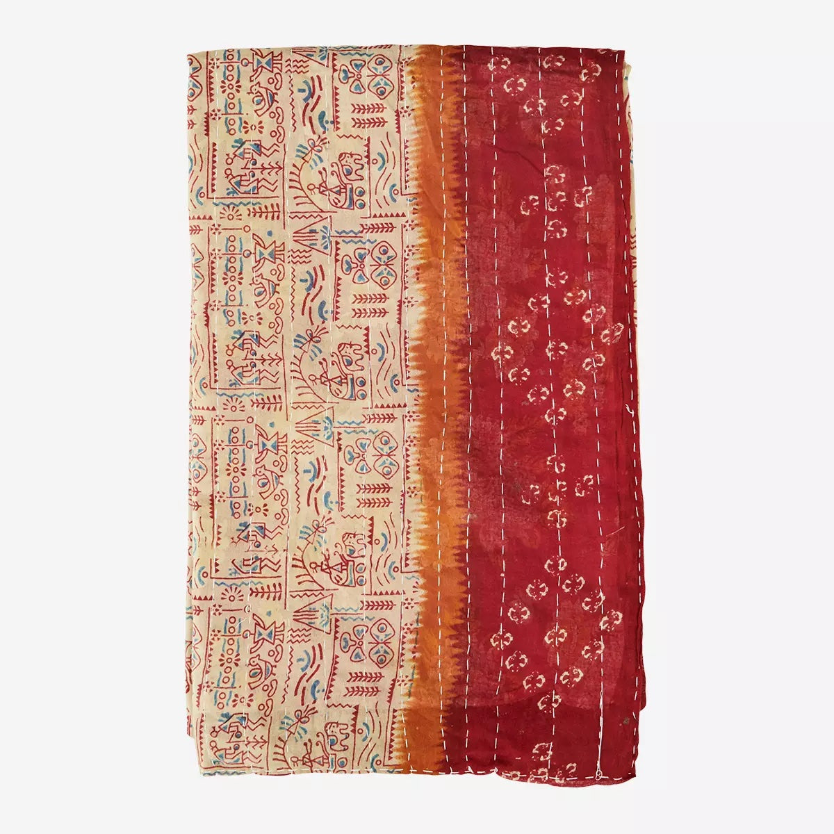Recycled Kantha Throw 100x200cm - LEEF mode en accessoires