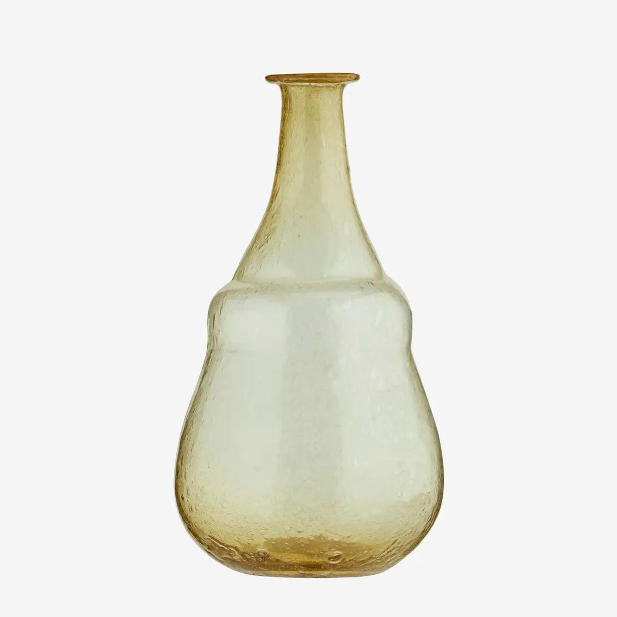 Recycled glass vase Yellow