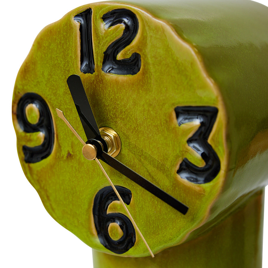 RetroCeramicClockOliveOlive__2