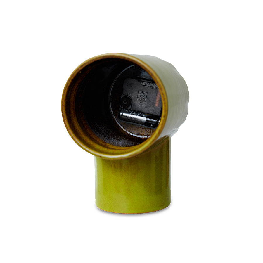 RetroCeramicClockOliveOlive__4