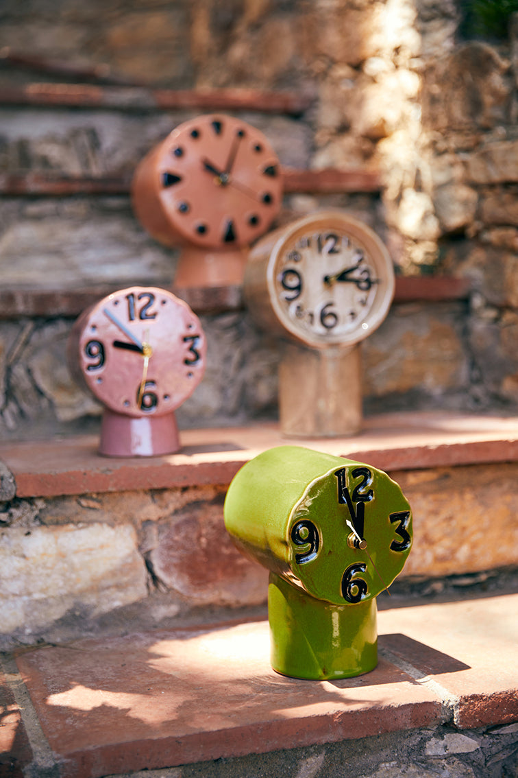RetroCeramicClockOliveOlive__6