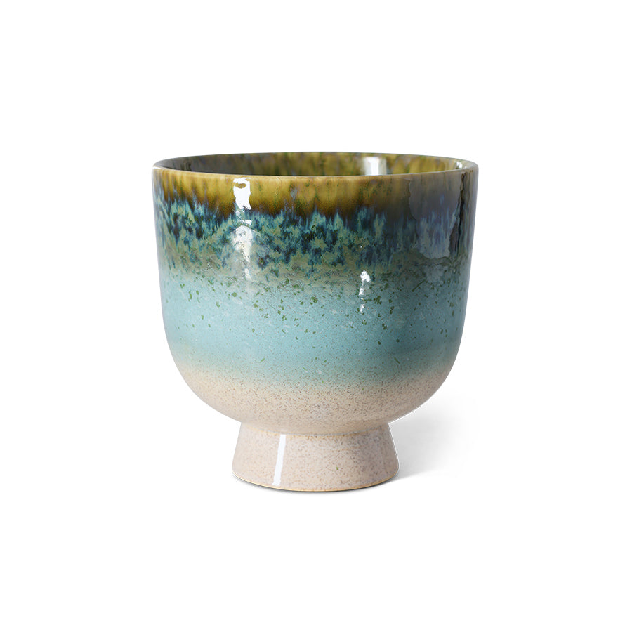 Retro flower pot Lagoon - LEEF mode en accessoires