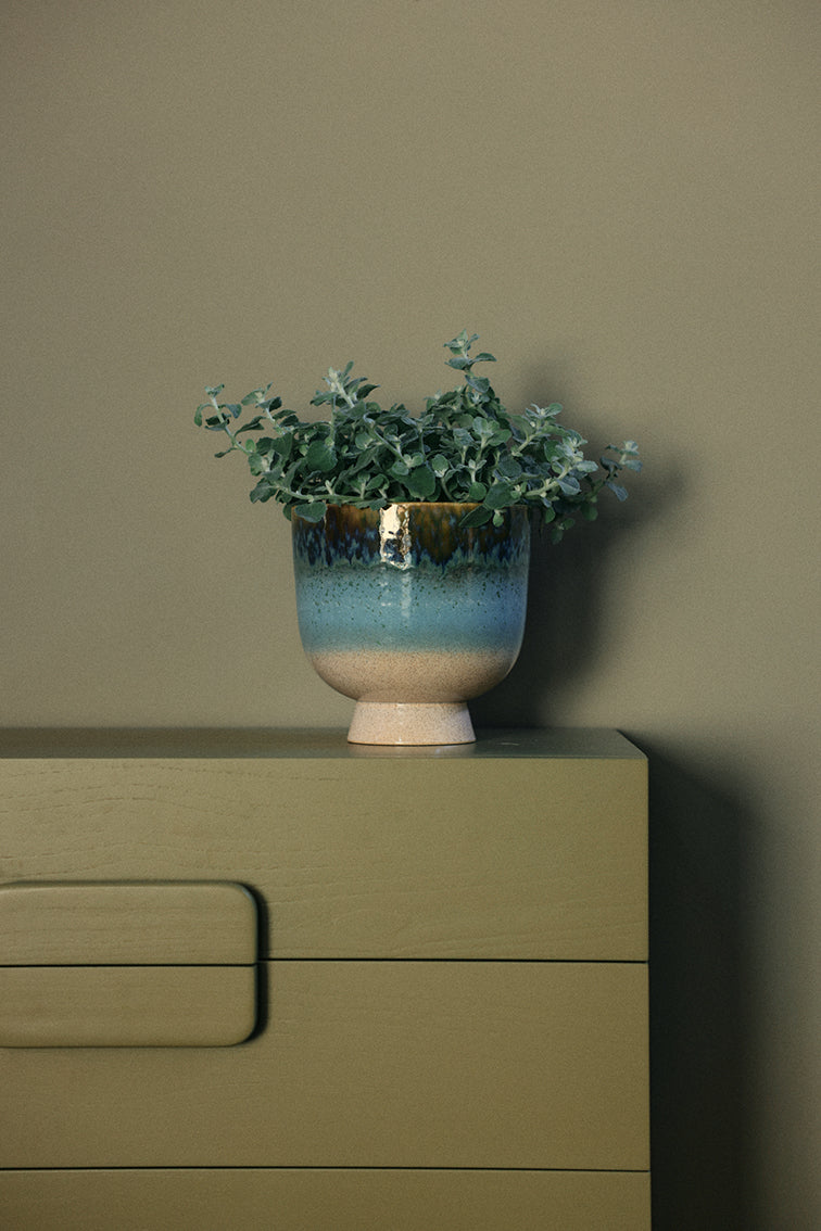 Retro flower pot Lagoon - LEEF mode en accessoires