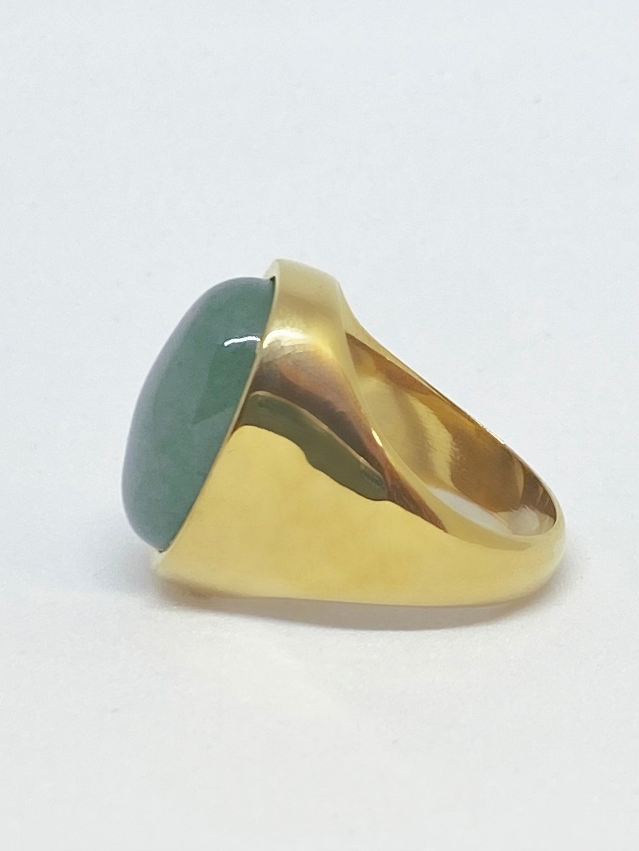 Ring met grote ovale gemstone - LEEF mode en accessoires