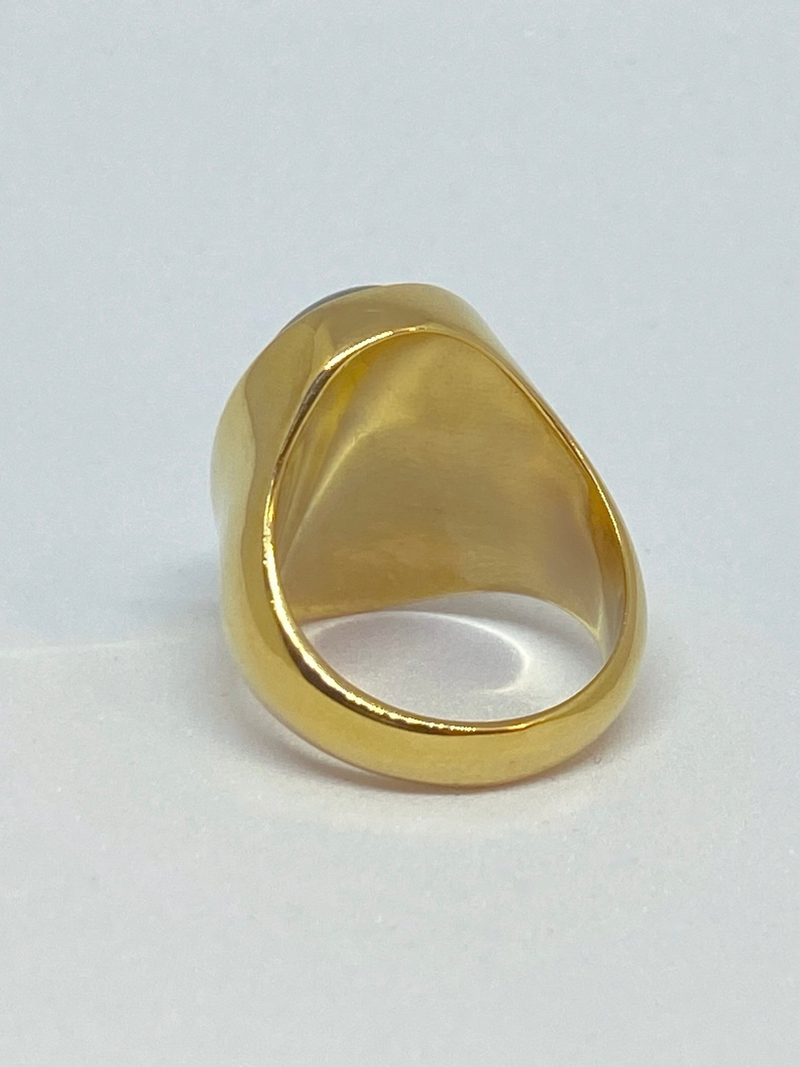 Ring met grote ovale gemstone - LEEF mode en accessoires