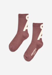 SAAMUS SHORT 3349 Dark Berry - Pale Peach - LEEF mode en accessoires