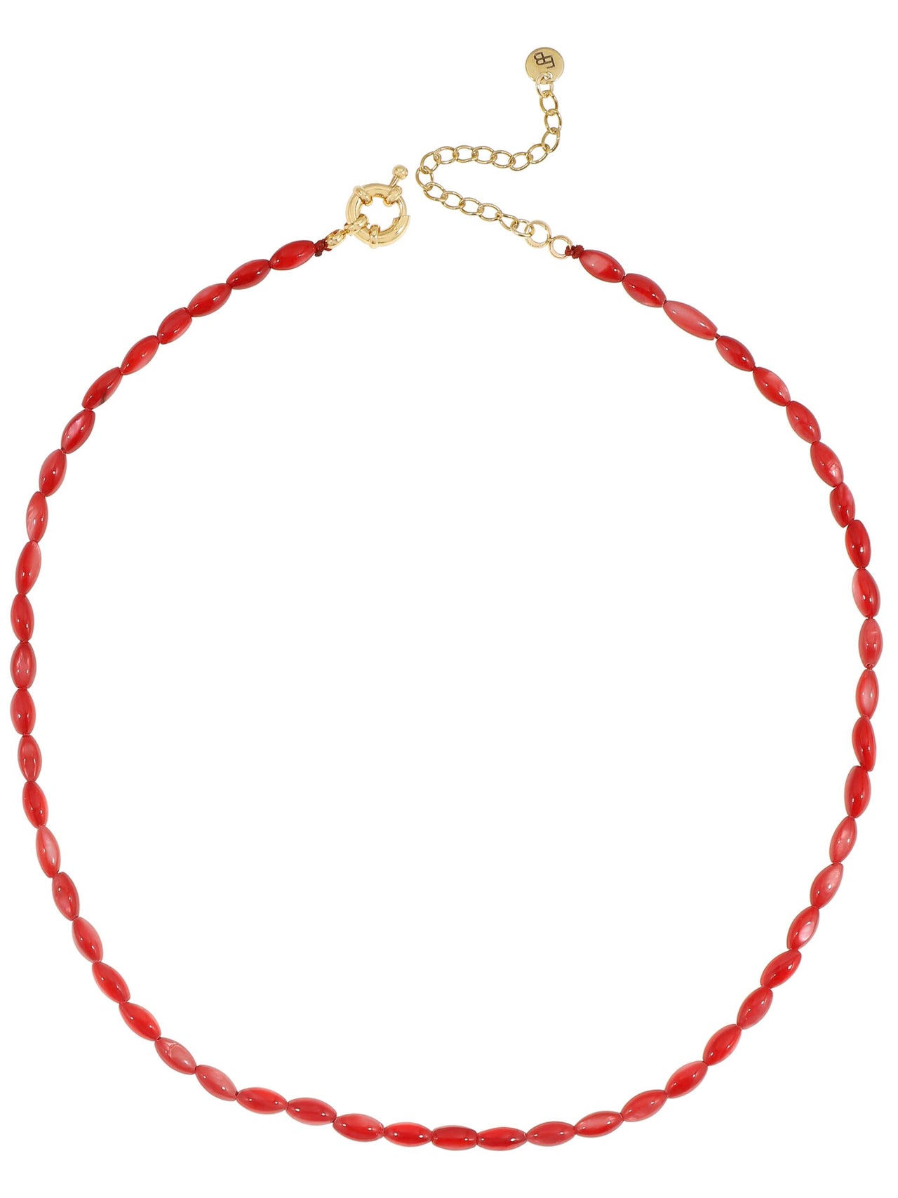SCHELPENKETTING Rood - LEEF mode en accessoires